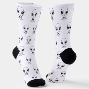 Chaussette Visage Alien