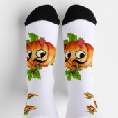Chaussette Visage de Citrouille drôle d'Halloween (Haut)