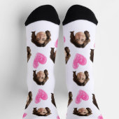 Chaussette Visage photo personnalisée de la Saint-Valentin (Haut)