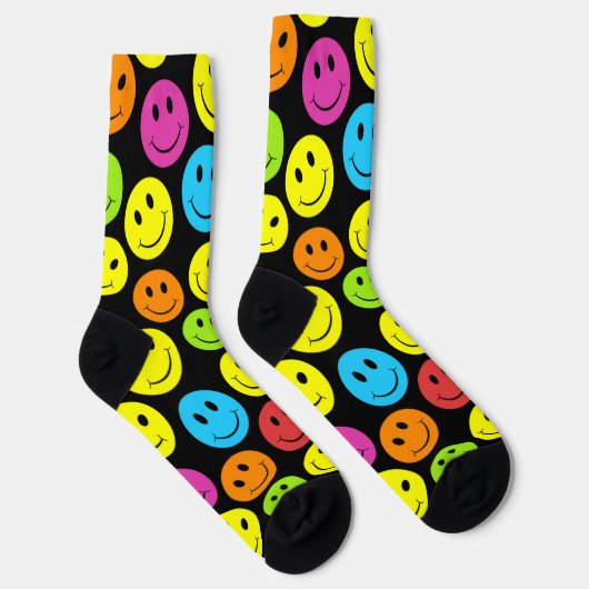 Chaussette Visages Colorés Joyeux (Droite)