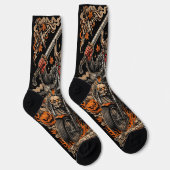 Chaussette Vivez pour Rouler Variation I- Route 66 Samurai On (Droite)