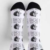 Chaussette Vivez Vilain Fake Votre Mort Manger Trash Drôle Op (Haut)