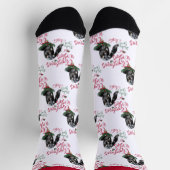 Chaussette Voeux de chèvre de Noël nubien (Haut)