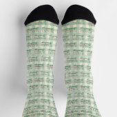 Chaussette Vœux de Noël Gingham (Haut)