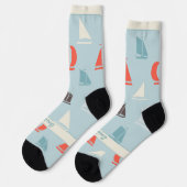 Chaussette Voiliers, Hobby Bleu Nautical (Gauche)