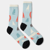 Chaussette Voiliers, Hobby Bleu Nautical (Droite)