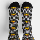 Chaussette Voiture Race Jaune - Chaussures (Haut)