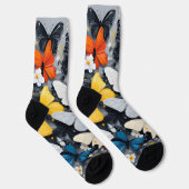 Chaussette "Vol dynamique : Papillons multicolores acryliques (Droite)