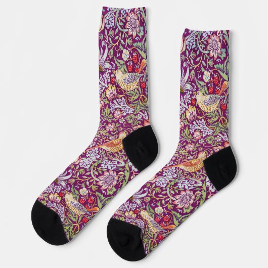 Chaussette Voleur de fraises, William Morris (Gauche)