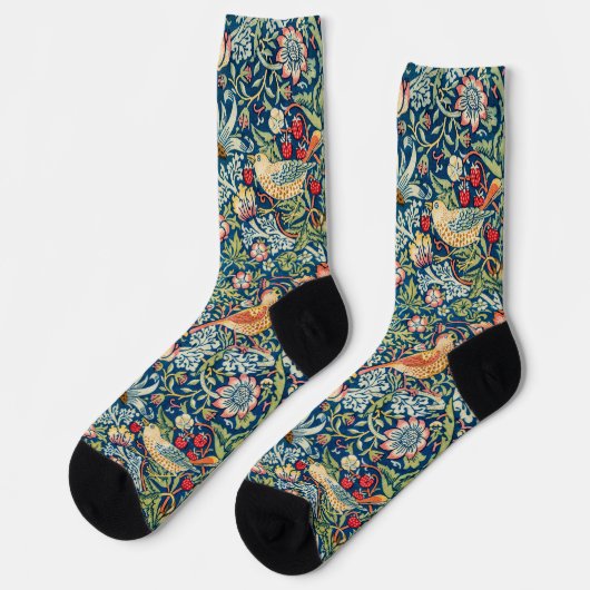 Chaussette Voleur de fraises, William Morris (Gauche)