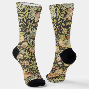 Chaussette Voleurs de fraises par William Morris, Art vintage