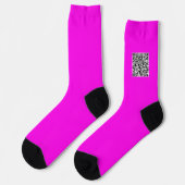 Chaussette Vos chaussettes d'informations de scan de code QR (Gauche)