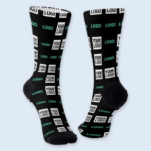 Chaussette Votre logo ou image Zig Zag Motif avec deux imag