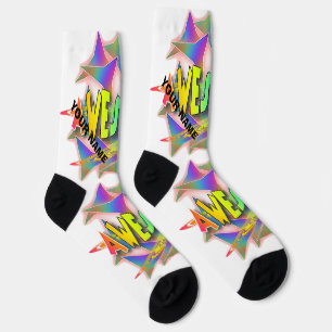 Chaussette VOTRE NOM Awesome Personnalisez les chaussettes d'