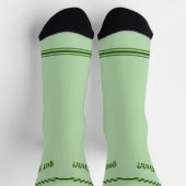 Chaussette Vous avez du poisson ? Poisson vert sur vert pâle  (Haut)