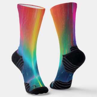 Chaussette Voyage en goutte arc-en-ciel