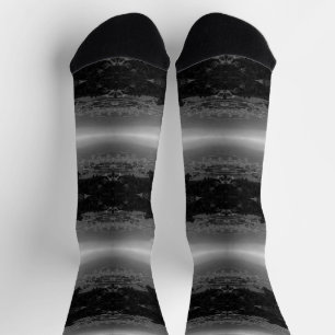 Chaussette Vue vintage sur la côte de Monaco Monte Carlo