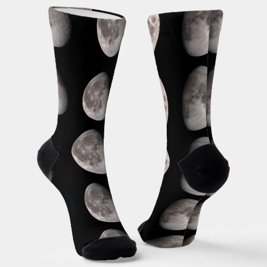 Chaussette Waning gibbbous moon phase NASA images (Angulaire)