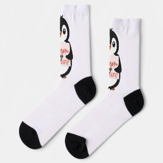 Chaussette Warm by nature: Adorable Penguin with Playful Text