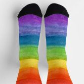 Chaussette Watercolor Bold Colorful Cute (Haut)