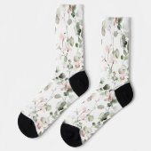 Chaussette Watercolor Eucalyptus Pattern (Gauche)