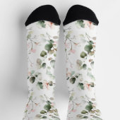 Chaussette Watercolor Eucalyptus Pattern (Haut)