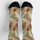 Chaussette Watercolor Feather Pattern (Haut)