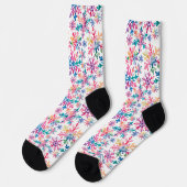 Chaussette Watercolor Snowflakes Pattern (Gauche)