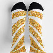 Chaussette Wave Sea Gold Parties scintillant Boho Popular Col (Haut)