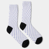 Chaussette Wavy À damiers Pastel Purple Checkerboard Motif (Droite)