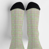 Chaussette Weathered Neutral Sage Plaid (Haut)