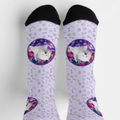 Chaussette West Highland White Terrier Peinture Chien Art (Haut)