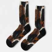 Chaussette Western Cowboy Ranch Motif de vache (Gauche)