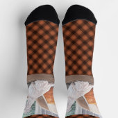 Chaussette Westie regardant par une fenêtre (Haut)