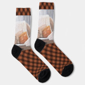 Chaussette Westie regardant par une fenêtre (Droite)