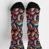 Chaussette Whimsical Mushroom Crew Socks (Haut)