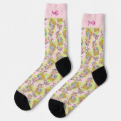Chaussette Whimsky Quirky Elf Ajouter un nom Cute Retro Chris (Gauche)