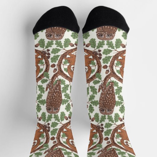 Chaussette Whispers/Chouettes et écureuils des bois dans le c (Haut)