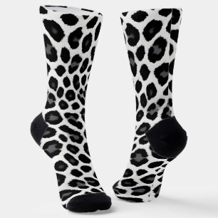 Chaussette White Leopard Elegant Populaire Collection de luxe