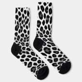 Chaussette White Leopard Elegant Populaire Collection de luxe (Droite)
