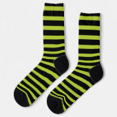 Chaussette Wicked Witch Black et Green Striped (Gauche)