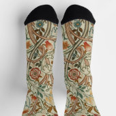 Chaussette William Morris Acanthus Broderie Motif Floral (Haut)
