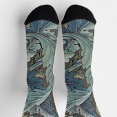 Chaussette William Morris Acanthus Sage Fleur Floral Botaniqu (Haut)