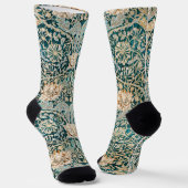 Chaussette William Morris Antique Honeysuckle Motif Floral (Angulaire)