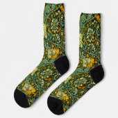 Chaussette William Morris Antique Honeysuckle Motif Floral (Gauche)