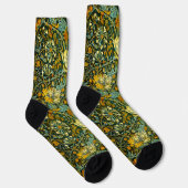 Chaussette William Morris Antique Honeysuckle Motif Floral (Droite)