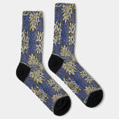 Chaussette William Morris Blue et Gold Tulip Willow Design (Droite)