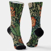 Chaussette William Morris Compton Fond d'écran classique (Angulaire)