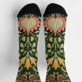 Chaussette William Morris Conception botanique florale persan (Haut)