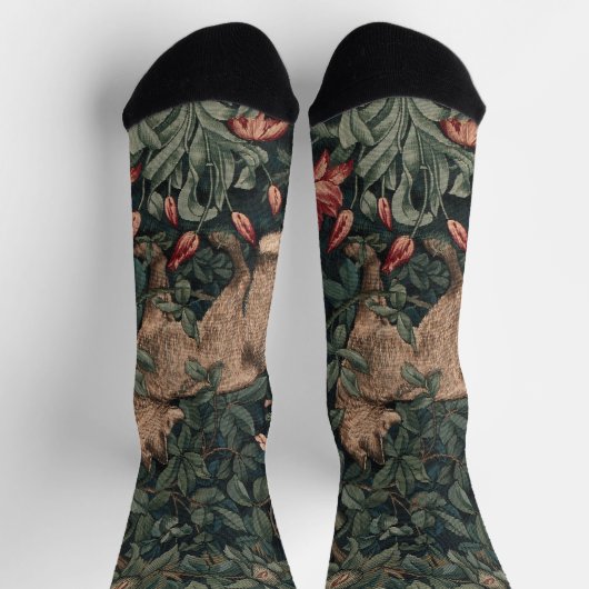 Chaussette William Morris Faune sauvage Fox (Haut)